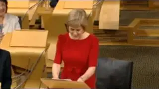 First Minister Nicola Sturgeon's acceptance speech