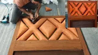 how to make headboard design double bed making 😃