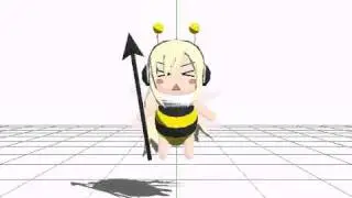 [MMD] Rin se asusta de una abeja