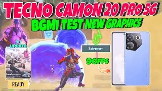 🔥Tecno Camon 20 Pro 5G BGMI ( Aladdin Mode 3.1 ) Test On Fps