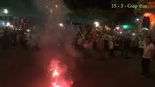Hội làng Cự Trữ 2024 - Pháo hoa sáng rực sân chùa Cự Trữ (15-3-Giáp thìn)