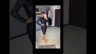 кожаная девушка