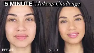 5 MINUTE MAKEUP CHALLENGE!! | EMAN
