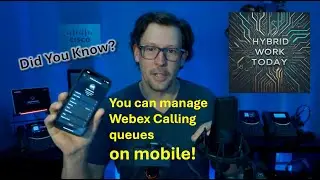 Using Call Queues on the Webex mobile app