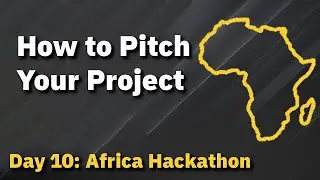 How to pitch your project!