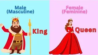Learn Masculine & Feminine Words | Male and female words in english | Masculine and Feminine | 