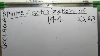 Prime factorization of 144 in Hindi | Maths By KCLAcademy | हिंदी में