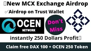 Mxcio Exchange 250$ TrustWallet Airdrop Profit Live Proof | BNB Fee 57 Rupay | 4 New AirDrop Claim