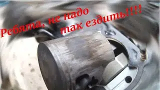 Yamaha Viking 540 IV engine repair. Detailed disassembly and an interesting method for removing t...