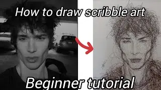 How to Draw Scribble Art for Beginners | Easy Step-by-Step Tutorial