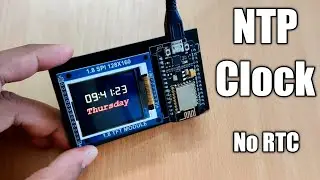 Digital Clock using  Network Time protocol , NO RTC || jlcpcb