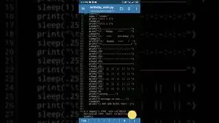 Birthday wish 🎂 Program with PYTHON 