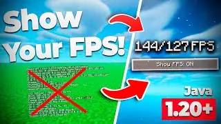 ✅ How to SHOW FPS in Minecraft 1.20+ / See 👍 Java