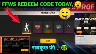 FREE FIRE REDEEM CODE TODAY | FREE GLOOWALL SKIN REDEEM CODE | FFWS REDEEM CODE