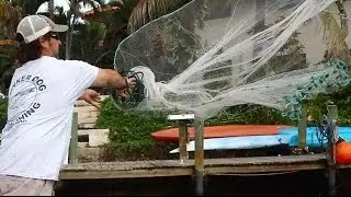 Super Slow Motion Cast Net Throw