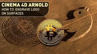 CINEMA 4D ARNOLD HOW TO  ENGRAVE LOGO ON SURFACES