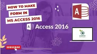 How to make form in ms access | How to create form in ms acess