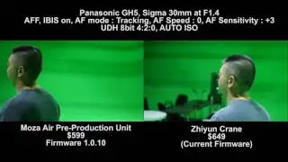 Zhiyun Crane vs Moza Air test