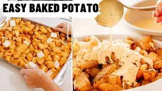 Baked Potato With Cheesy Sauce Recipe!