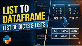 How to Create Pandas DataFrame from List of Lists and List of Dictionaries