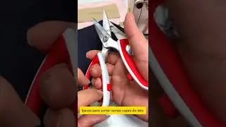 Tijeras especiales super filas para cortar tela fácilmente. #shorts