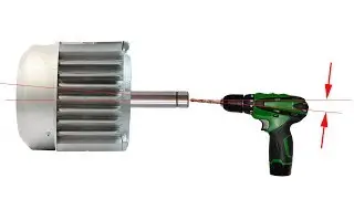 Accurately and coaxially drill a motor shaft for a grinder or sharpener without a lathe