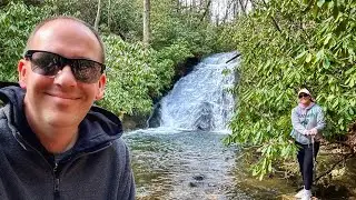 Slate Rock Creek Falls - Brevard, NC - Hike Vlog 108