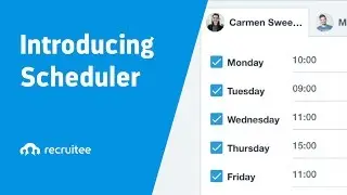 Scheduling Candidate Interviews with Recruitee's Scheduler
