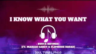 I KNOW WHAT YOU WANT (LYRICS) - BUSTA RHYMES FT. MARIAH CAREY & FLIPMODE SQUAD
