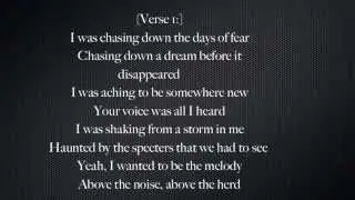The Miracle(Of Joey Ramone)-U2 (Lyrics)