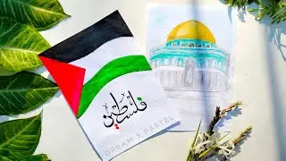 MASJID Al Aqsa Art❤️ || how to draw Dome of Rock