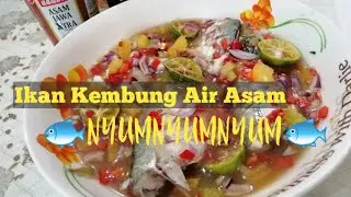 Resepi Ikan Kembung Air Asam Mudah & Sedap #dapurinduiban