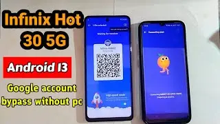 Infinix Hot 30 5G FRP Bypass Android 13 | New Trick | infinix (x6832) Google Account Bypass no pc