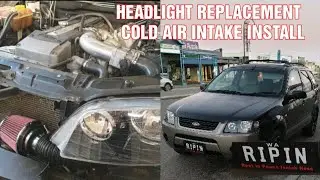 Ford Territory Headlight Replacement & Custom Cold Air Intake | Basic Barra Mods!