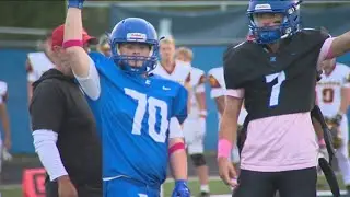 Emmett special needs student gets the spotlight with ceremonial touchdown