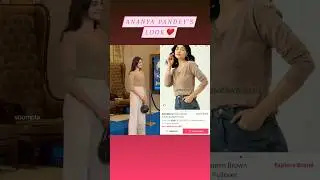 Ananya Pandey look❤️#myntrahaul #fashionstyle #fashionblogger #fashionlover #fashionista #viralvideo