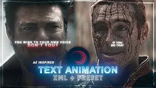 Ae Inspired Text Animation like 