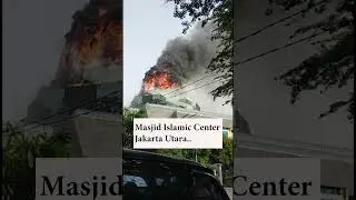 Kubah masjid terbakar.. #shorts #shortvideo