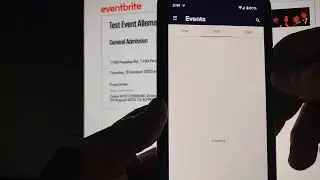 using Eventbrite organizer to check people into an event.