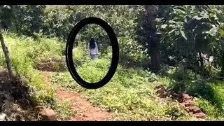 REAL GHOST CAUGHT IN WOODS - Actual ghost captured on camera in forest