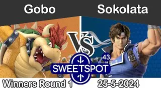 Sweetspot #43 - Gobo (Bowser, Donkey Kong) vs Sokolata (Ricther) WR1 - SSBU