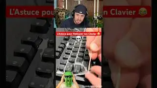 The Trick to Clean Your Keyboard 😂💀