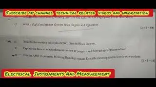 #electricalengineering    3rd      Electrical Instruments And Measurement