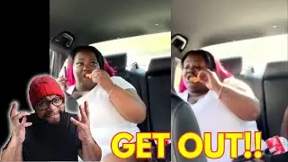 Uber Driver KICKS OUT Black Woman Who Can't Stop EATING!