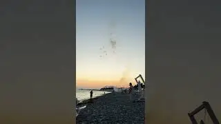 Салют на пляже Сочи