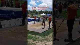 OFSAA 2024 senior women long jump Trinity Shadd-Ceres 6.14m Cameron heights .June 7 2024.
