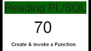 Create    invoke  a Function 70