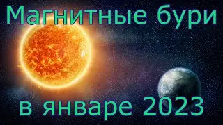 Магнитные бури в январе 2023