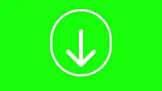 Down arrow animation GIF | Free to use | Green Screen
