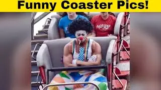 The Funniest Rollercoaster and Ride Pictures From Theme Parks 🎢